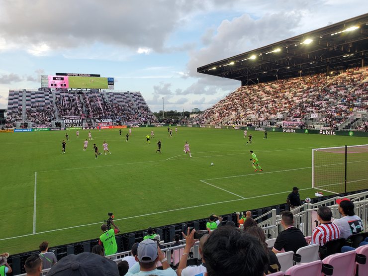 Inter Miami Playing at the Chase Stadium