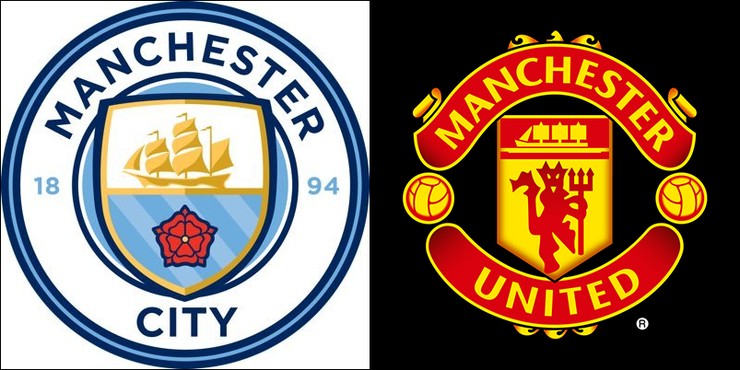 Manchester City and Manchester United Logos