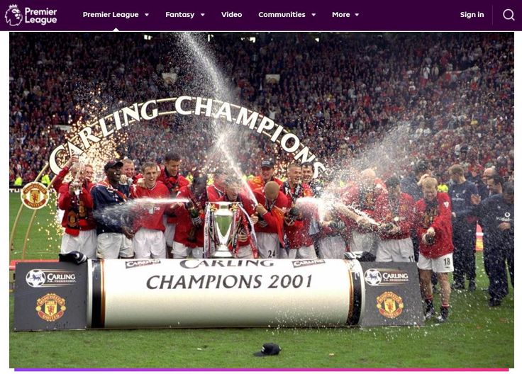 Man Utd Win League 2000-01